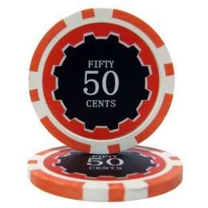  (25) 14 Gram Eclipse Poker Chips 50c