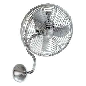   ME CR Melody Oscillating Wall Fan in Polished Chrome ME CR Home