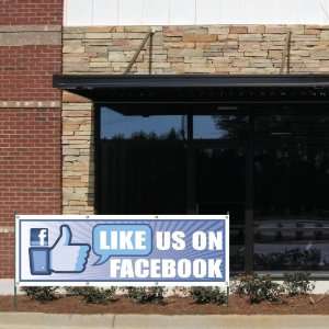  Business Banner   2 x 6 Like us on Facebook 10 oz 