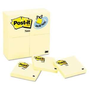  Post it Notes Original Pads in Canary Yellow MMM654 18CP 