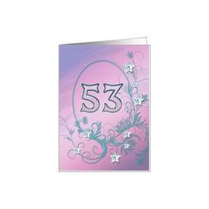  53rd Birthday party Invitation card Card Toys & Games