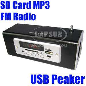 USB Portable Speaker SD Card U Disk Music  Player FM  