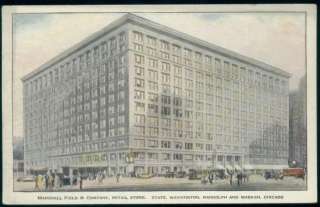 Postcard CHICAGO IL Marshall Field & Co Retail Store  
