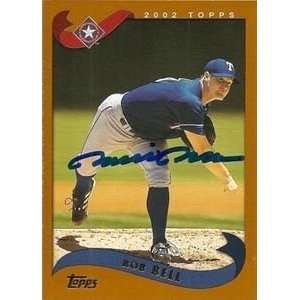 Rob Bell Signed Texas Rangers 2002 Topps Card
