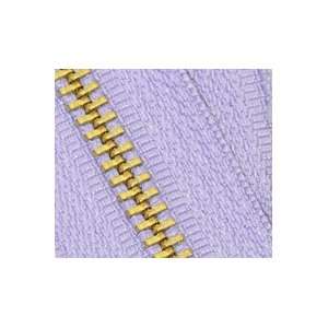   Jacket Zipper YKK #5 Brass ~ Separating ~ 553 Lavender (1 Zipper/pack