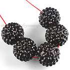 Free P&P 50 Rhinestone Ball Resin Spacer Beads 110719  