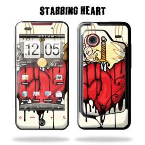   for HTC DROID INCREDIBLE   Stabbing Heart Cell Phones & Accessories