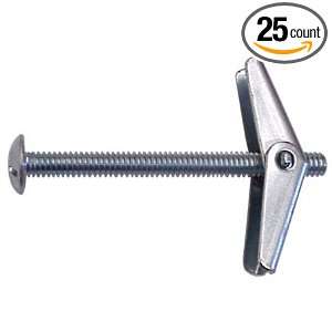 ROC 8133 595 Round Head Spring Wing Toggle Bolt 5/16 Thd., 3. Long 