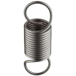  Wire Extension Spring, Steel, Inch, 1.125 OD, 0.105 Wire Size, 5.5 