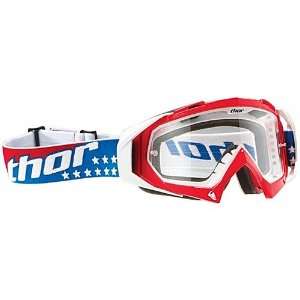  2011 Thor Hero Red White and Blue Motocross Goggles 