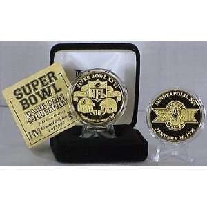  24kt Gold Super Bowl XXVI flip coin