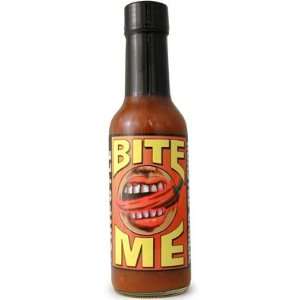 Bite Me Chipotle Garlic Hot Sauce 5 oz. Grocery & Gourmet Food