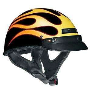  Vega XTS Flame Helmet   Large/Pearl Yellow Automotive