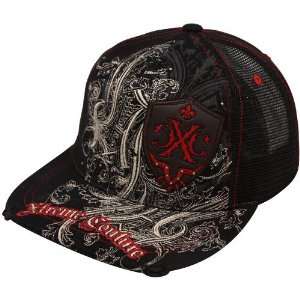 Xtreme Couture Black Guns And Roses Adjustable Trucker Hat