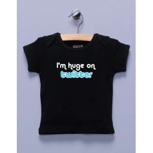  Im Huge on Twitter Black Shirt / T Shirt Baby