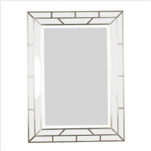   Home 60010 Louis Wall Mirror in Silver Leaf   60010,