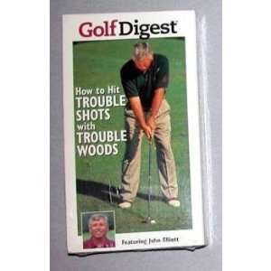  Golf Digest Trouble Shots John Elliott Woods VHS 360605 