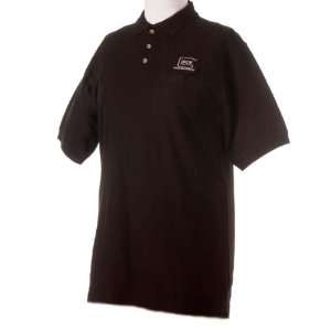 Glock Black Short Sleeve Polo Shirt Size Large #AP60505  