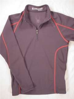 SPYDER Technical 1/4 Zip Pullover Base Layer (Kids Large) Black 