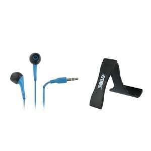 EMPIRE LG Xpression C395 3.5mm Stereo Earbud Headphones (Blue) + Mini 