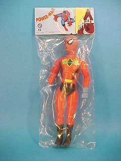 Spiderman figure is made as Mego style. It has paper decals on its 