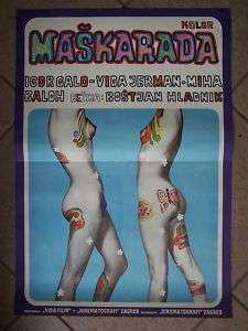 MASKARADA BOSTJAN HLADNIK YUGOSLAVIAN MOVIE POSTER 1971  