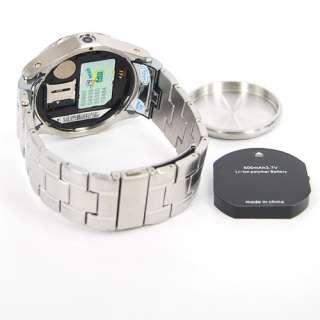 Metal Quad Band Watchphone MP4 DVR MP4 GSM AT&T UNLOCKED  