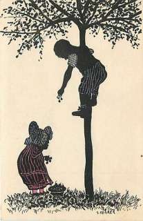 OETIKER SWISS SILHOUETTE MAILED 1920 CHILDREN T19211  