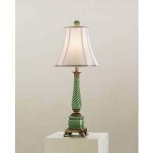 Currey & Company 6596 Traditional / Classic Green Nostalgia Table Lamp 