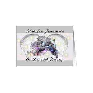  66th Birthday / With Love Grandmother Card Health 