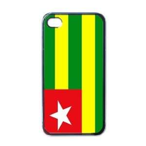  Togo Flag Black Iphone 4   Iphone 4s Case