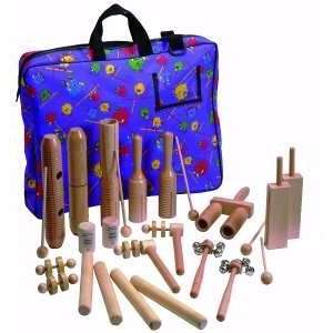  Basic Beat Percussion Set with Colorful Carrying Bag 