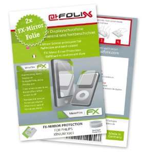 com 2 x atFoliX FX Mirror Stylish screen protector for Philips Xenium 