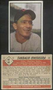 1479) 1953 Bowman Color 89 Sandalio Consuegra Senators  