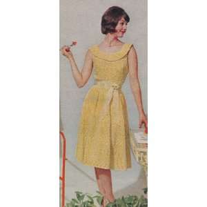  Vintage Knitting PATTERN to make   Formal Lace Party Dress 