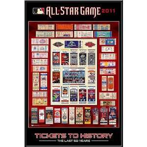   All Star Game Tickets to History Framed Poster