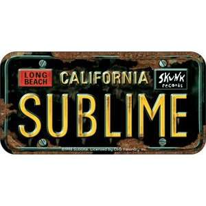 Sublime California Long Beach license plate STICKER 