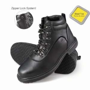 Genuine Grip 7130 Mens 7130 Slip Resistant Steel Toe Zipper Work 