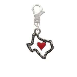    Open Rope Texas with Red Heart Clip On Charm Arts, Crafts & Sewing