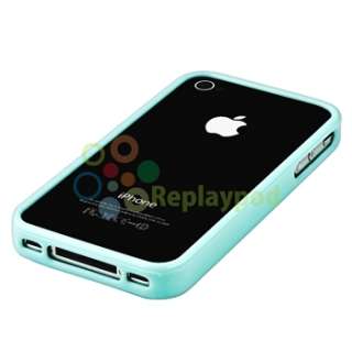 for VERIZON iPhone 4 G BLUE CASE+PRIVACY FILM+CHARGER  