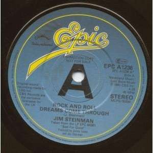   COME THROUGH 7 INCH (7 VINYL 45) UK EPIC 1981 JIM STEINMAN Music