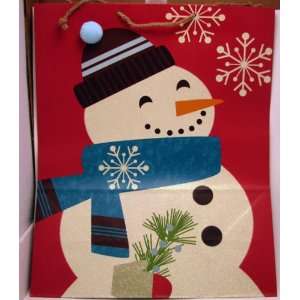   Christmas XGB9798 X Large Snowman on Red Gift Bag 