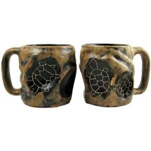   Rock Art Coffee Cup Collectible Dinner Mug   Turtle Design Kitchen