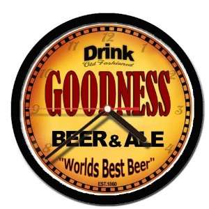  GOODNESS beer and ale cerveza wall clock 