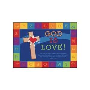  God is Love Learning Rug   69 x 95 Oval