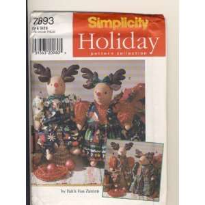 Simplicity Sewing Pattern 7893   Use to Make   Holiday Decorations 