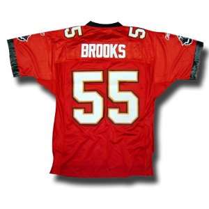 Derrick Brooks #55 Repli thentic NFL Stitched on Name and Number 