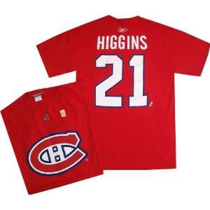  Chris Higgins Montreal Canadiens Reebok Name and Number T 