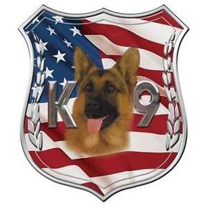  K9 Polce Dog Decal with Shepherd   12 h   REFLECTIVE 