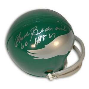  Autographed Chuck Bednarik Philadelphia Eagles Mini Helmet 